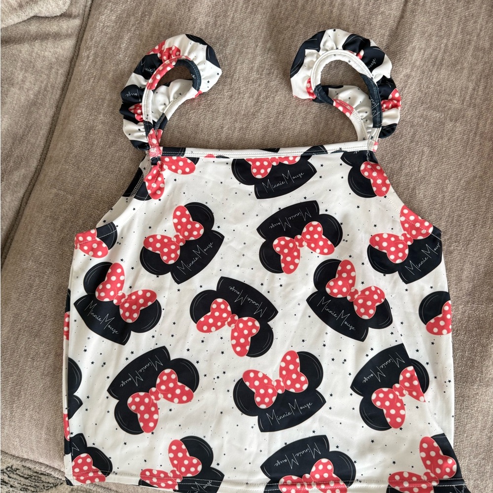 Minnie hat ruffle tank- Made By Molly